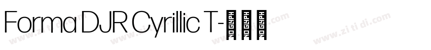 Forma DJR Cyrillic T字体转换 Forma DJR Cyrillic T字体转换